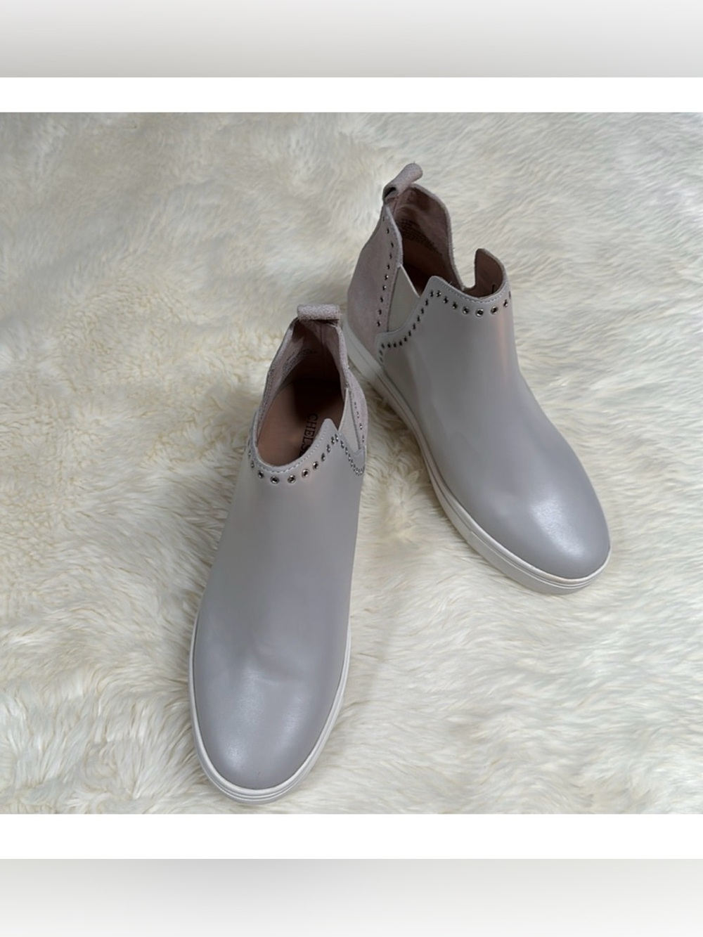 Chelsea & Violet Milo Suede/Leather Ankle Boot